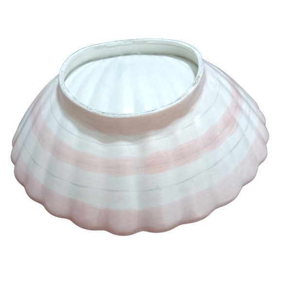 Fitz & Floyd Shell Chip & Dip Bowl scalloped bowl 11 inches - Picture 4 of 6